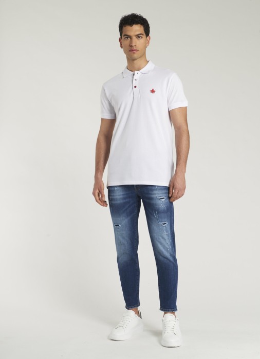 поло мужское  от бренда zu+elements вид слева