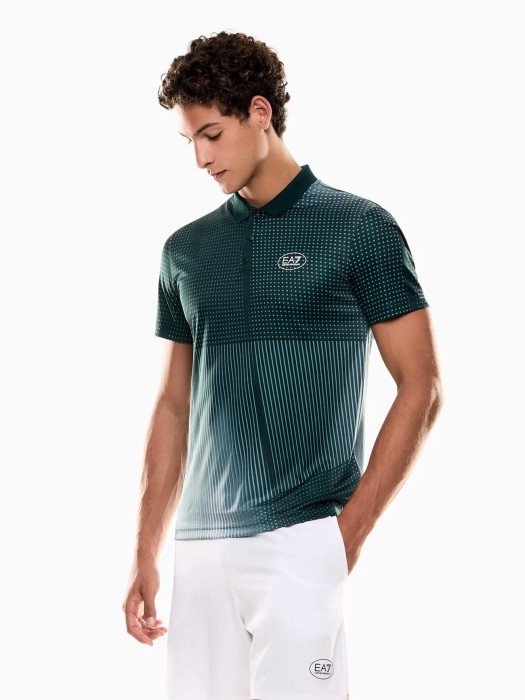 поло мужское  от бренда ea7 emporio armani вид слева