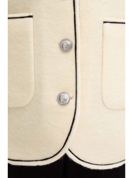 полушерстяной жакет женский giacca lana cotta  от бренда liu jo вид слева