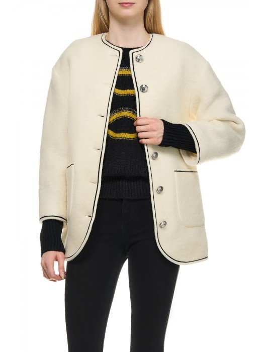 полушерстяной жакет женский giacca lana cotta  по цене 45280 руб вид справа