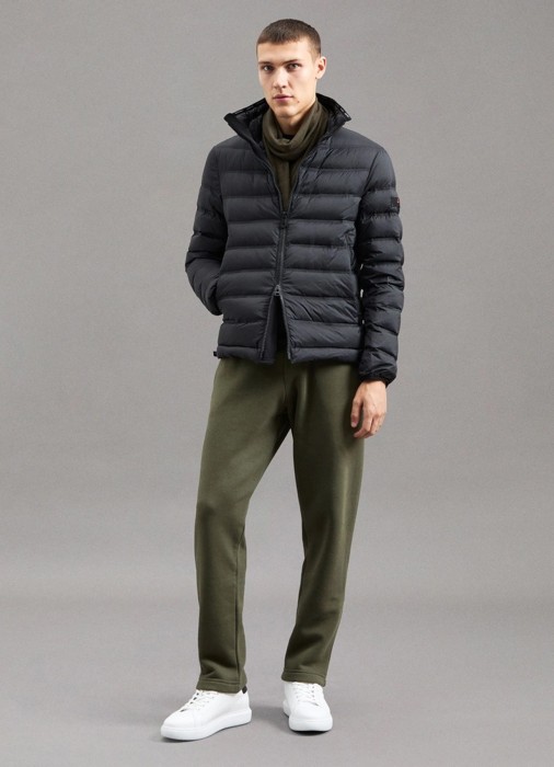 пуховик мужской nylon  от бренда peuterey вид слева