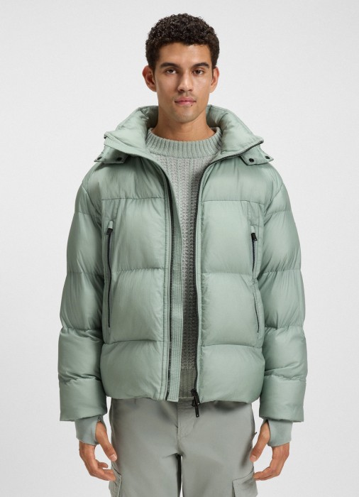 пуховик мужской orbok  от бренда boss вид слева