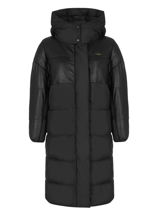 пуховик женский leather and nylon  AB2972DCT3412 фотография