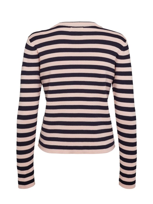 пуловер женский stripy  от бренда numph вид слева