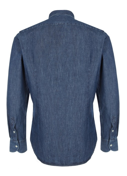 рубашка джинсовая мужская seefeld  от бренда mc2 saint barth вид слева