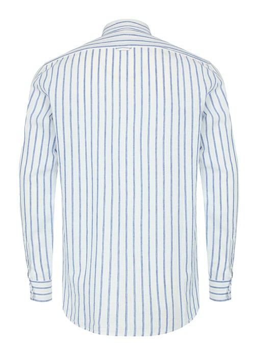 рубашка мужская coton linen shirt  из америки вид сбоку