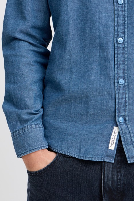 рубашка мужская hamilton  из хлопка спереди