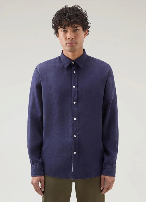 рубашка мужская linen shirt  по цене 17200 руб вид справа