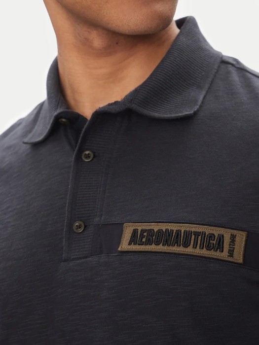 рубашка-поло мужская squadriglia degli assi  из италии вид сбоку