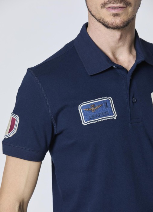 рубашка-поло мужская  из италии вид сбоку