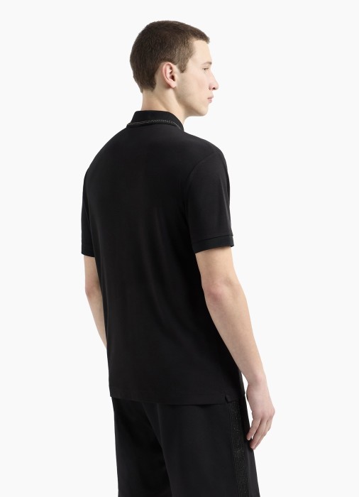 рубашка поло мужская  из италии вид сбоку