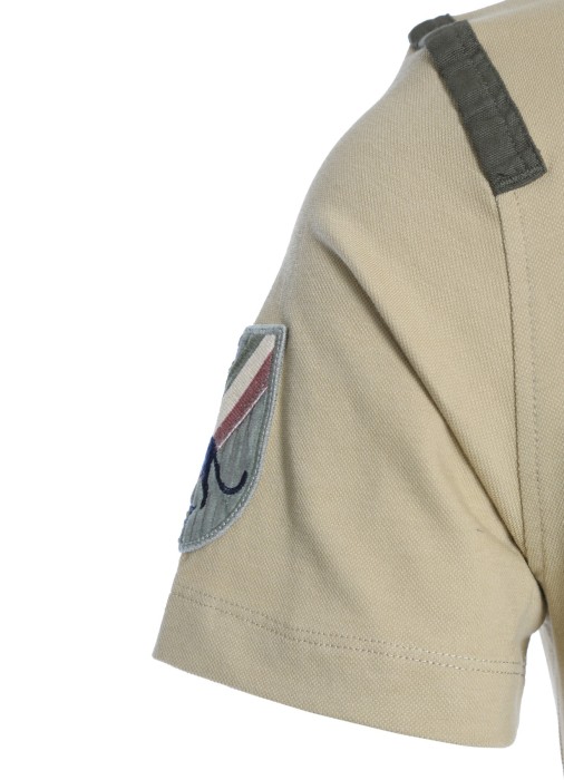 рубашка-поло мужская  из хлопка спереди