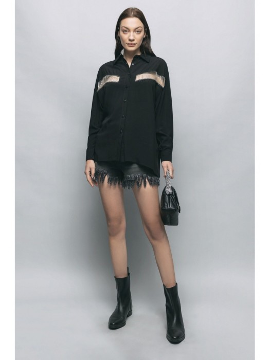 рубашка женская  gaelle от бренда gaelle paris вид слева