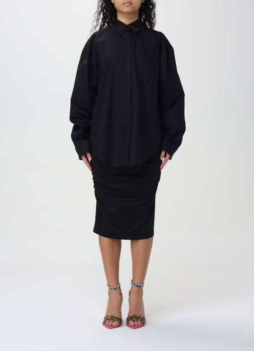 рубашка женская  от бренда mo5ch1no jeans вид слева