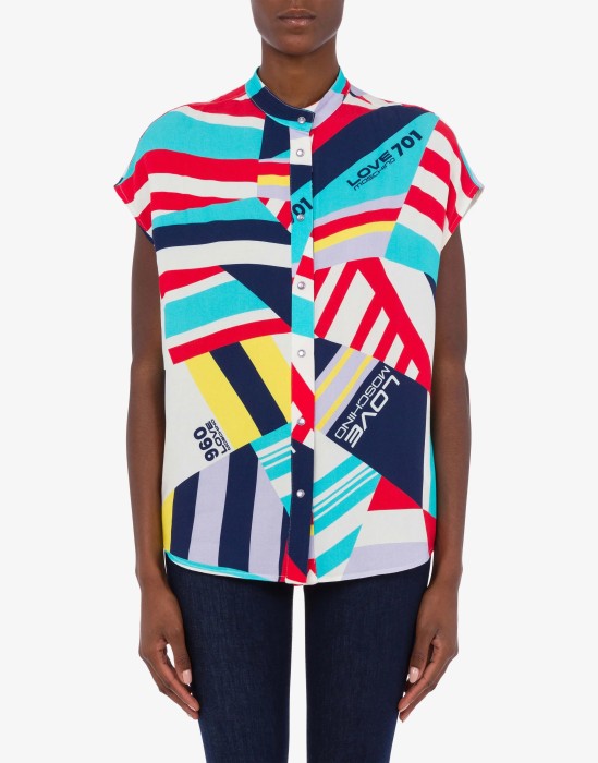 рубашка женская   от бренда love moschino вид слева