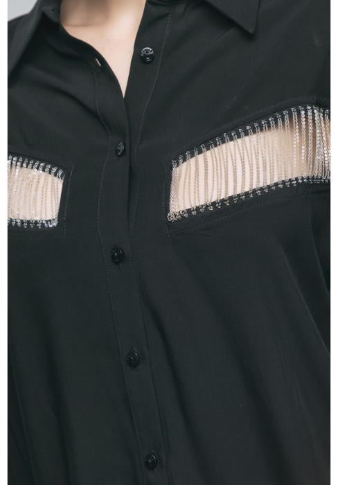 рубашка женская   из франции вид сбоку