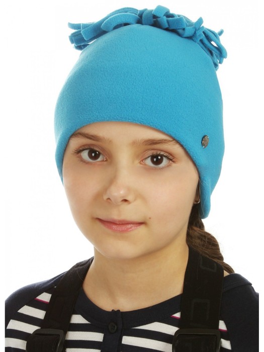 шапка детская флисовая junior heavy fleece  hat campagnolo из италии вид сбоку