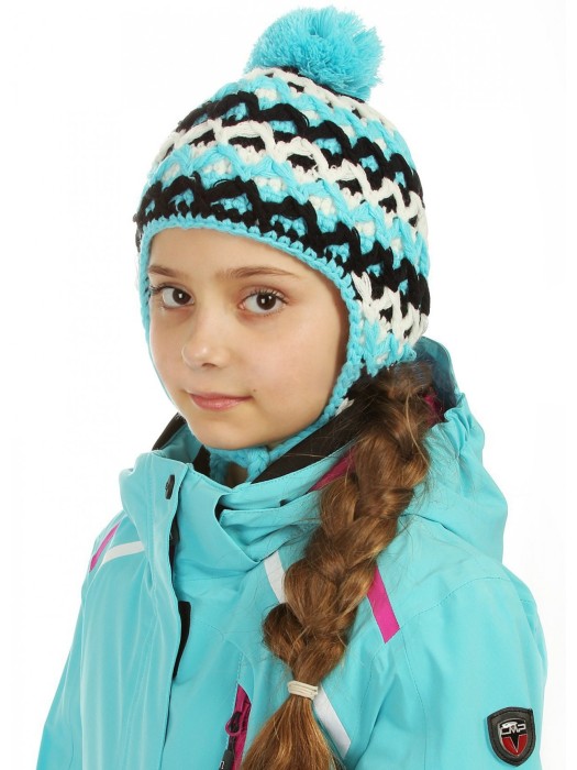 шапка детская girl knitted heat campagnolo из италии вид сбоку