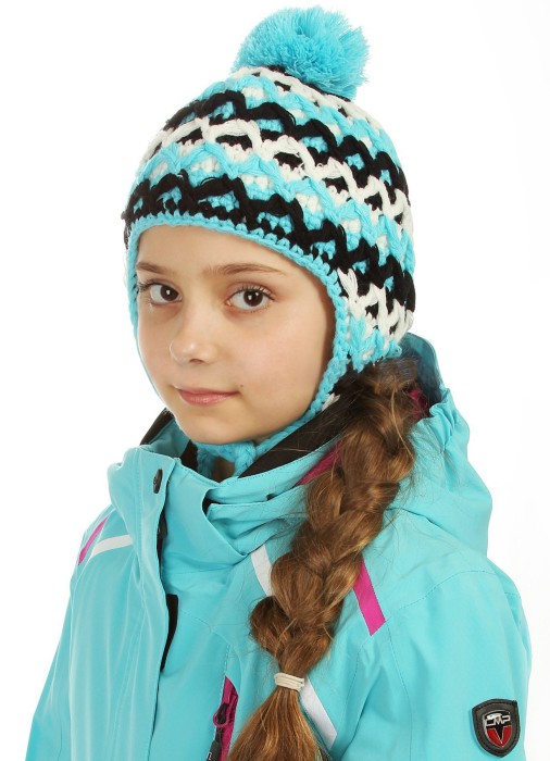шапка детская girl knitted heat  из австрии вид сбоку