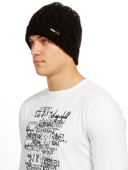 шапка мужская  wool beanie от бренда meeting вид слева