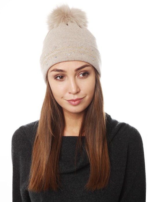 шапка женская diana  от бренда lisa gröbl вид слева