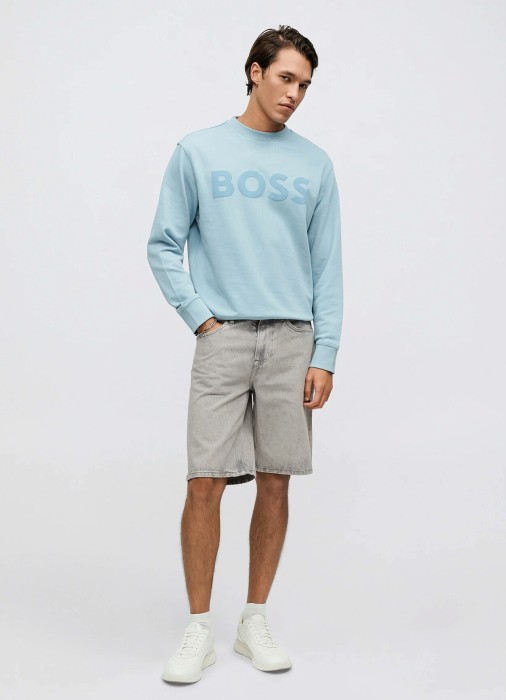 шорты джинсовые мужские atacama shorts-1-bo  от бренда boss вид слева