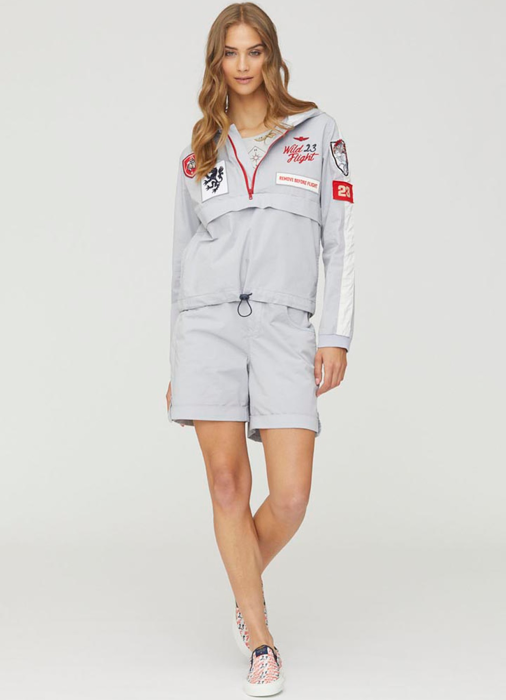 шорты женские wild flight 23  от бренда aeronautica militare вид слева