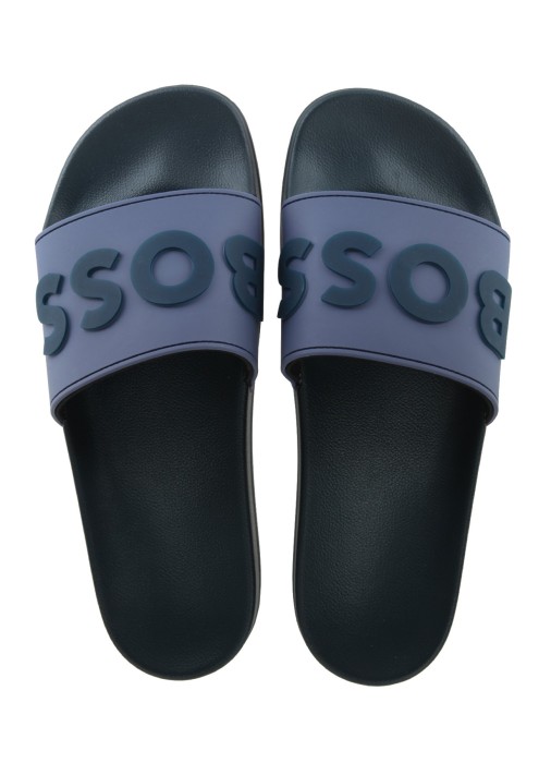 сланцы мужские kirk_slid_rblg_n  от бренда boss вид слева