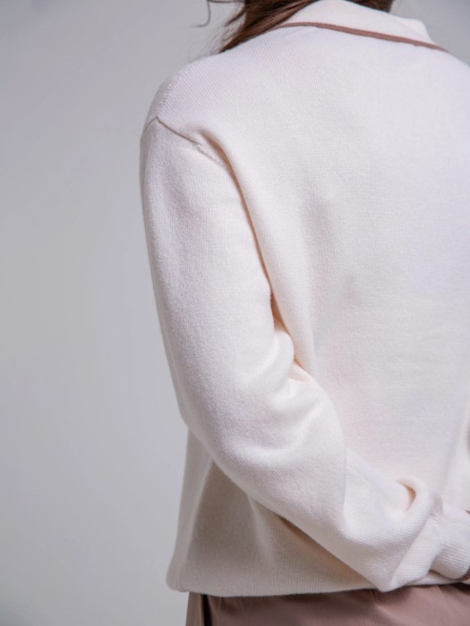 свитер-поло женский  от бренда thistle вид слева