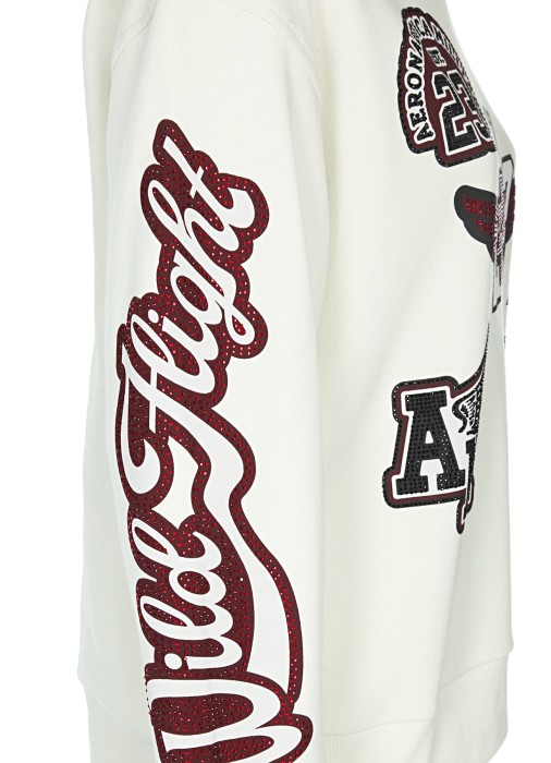 свитшот женский patches and embroidery  по цене 27920 руб вид справа