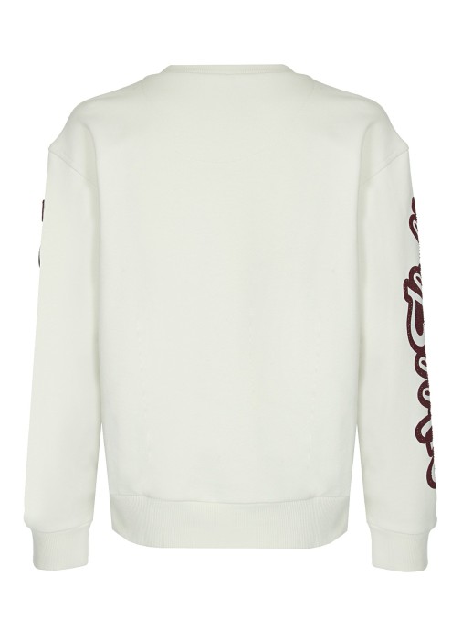 свитшот женский patches and embroidery  из италии вид сбоку