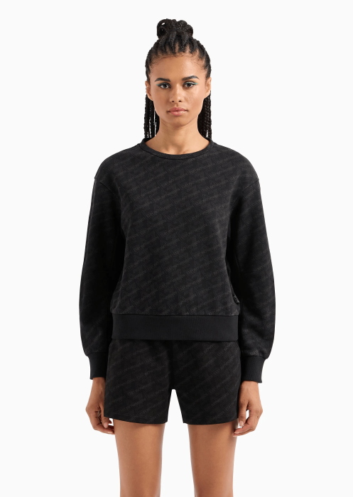 свитшот женский sweatshirt  от бренда ea7 emporio armani вид слева