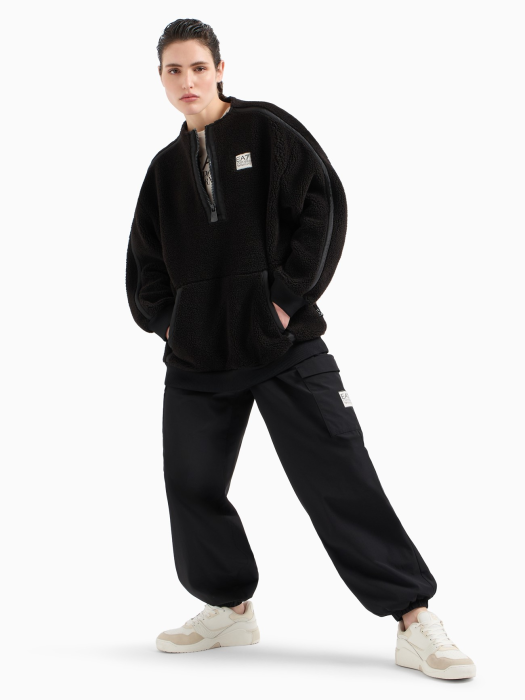 свитшот женский  от бренда ea7 emporio armani вид слева