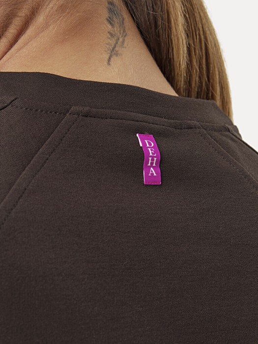 свитшот женский  повседневного стиля с лицевой стороны