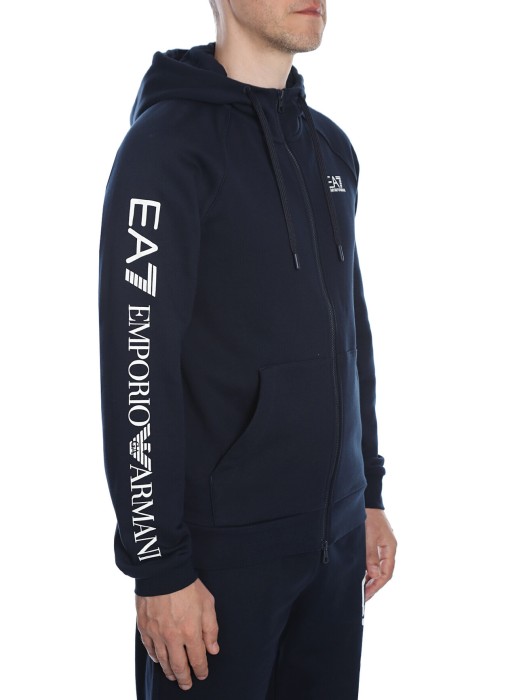 толстовка мужская ea7 от бренда ea7 emporio armani вид слева