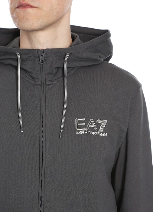 толстовка мужская ea7 от бренда ea7 emporio armani вид слева