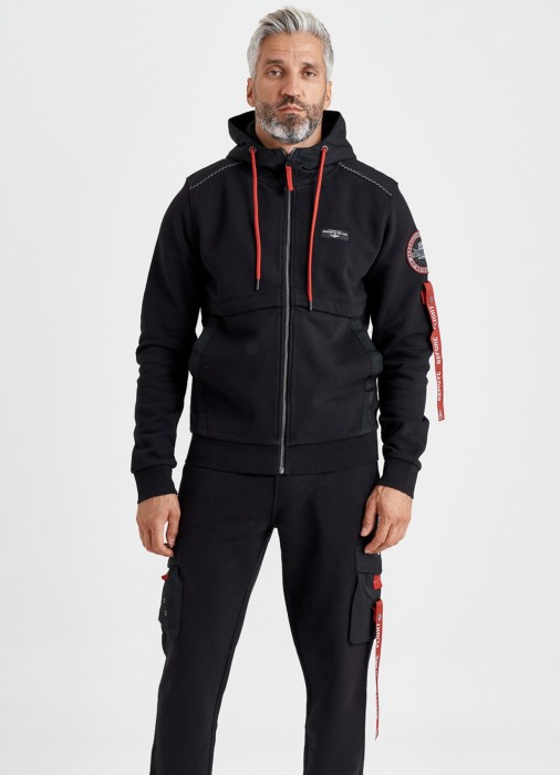 толстовка мужская  универсального стиля с лицевой стороны