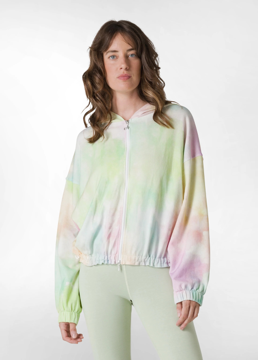 толстовка женская allover full-zip hoodie  от бренда deha вид слева