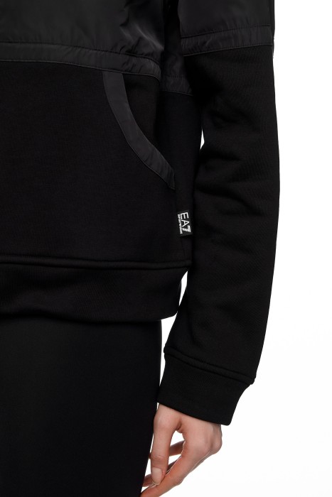 толстовка женская contemporary sport  от бренда ea7 emporio armani вид слева