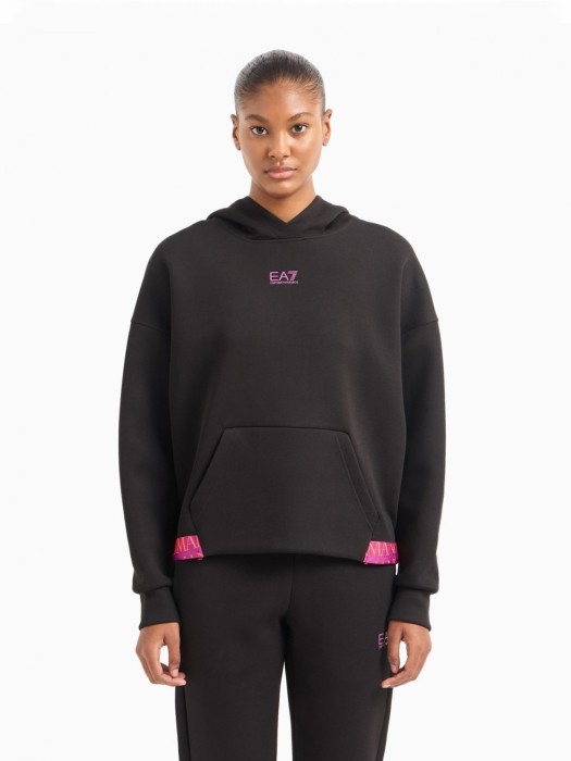 толстовка женская еа7  от бренда ea7 emporio armani вид слева