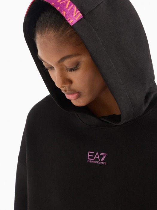 толстовка женская еа7  из италии вид сбоку