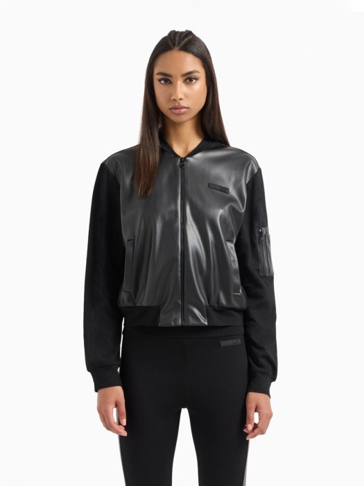 толстовка женская еа7  от бренда ea7 emporio armani вид слева