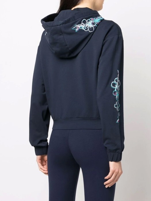 толстовка женская felpa  от бренда ea7 emporio armani вид слева