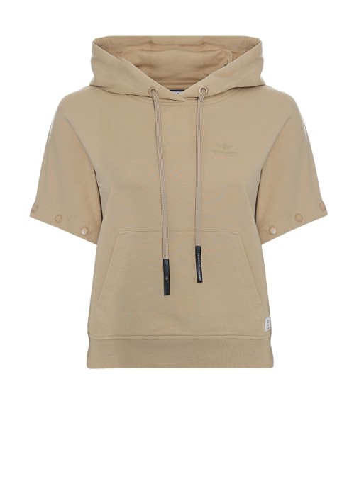 толстовка женская fly with me  универсального стиля с лицевой стороны