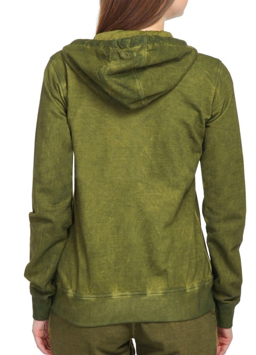 толстовка женская хлопковая woman jacket fi  с начесом из австрии вид сбоку