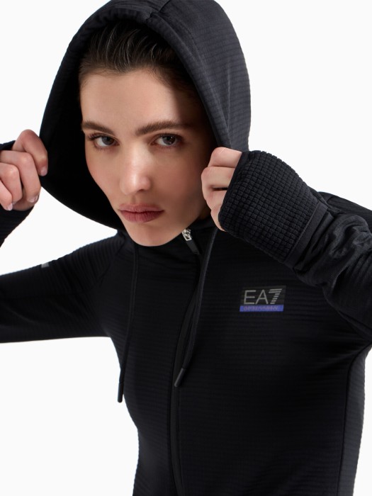 толстовка женская sweatshirt ea7 от бренда ea7 emporio armani вид слева