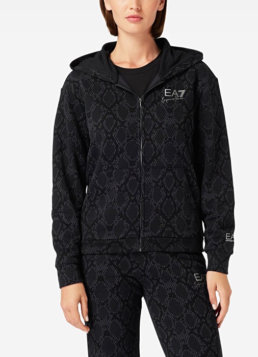 толстовка женская sweatshirt  от бренда ea7 emporio armani вид слева