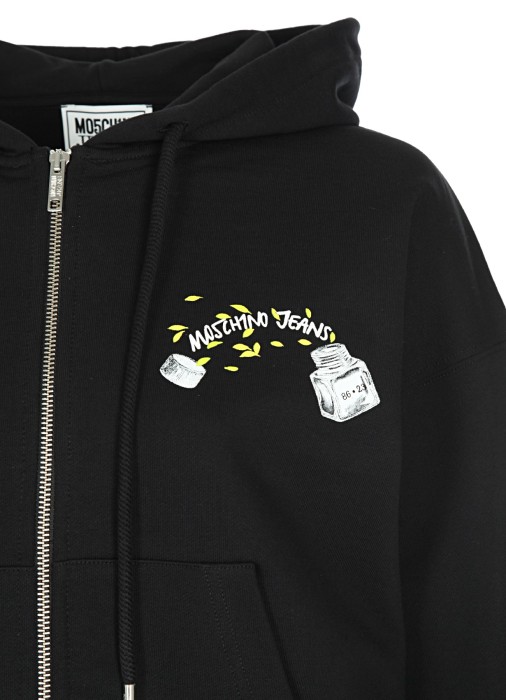 толстовка женская  от бренда mo5ch1no jeans вид слева