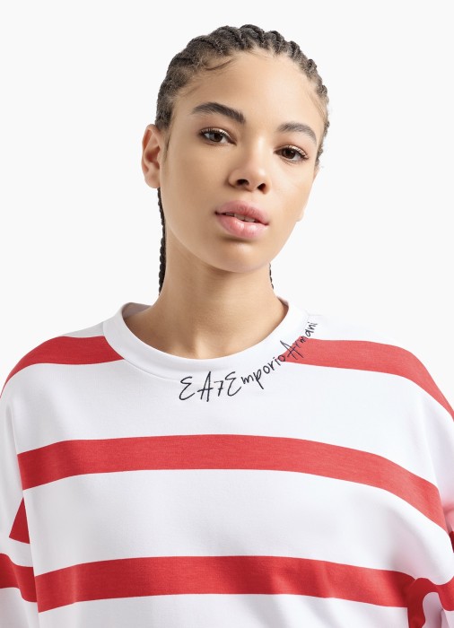 толстовка женская  от бренда ea7 emporio armani вид слева