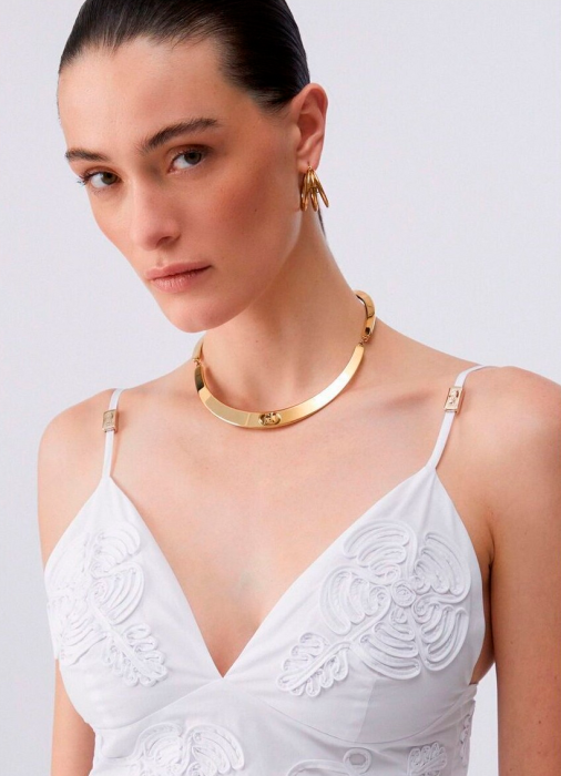 топ-бралетт с вышивкой  от бренда liu jo вид слева